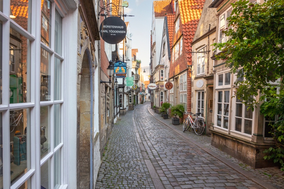 Am besten in Stuttgart für Architektur, in Bremen für charmante Gassen